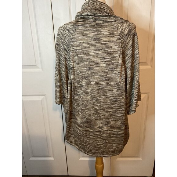 INC Metallic Gold Tan Dolman Sleeve Sweater Top Size 1X - Picture 4 of 5